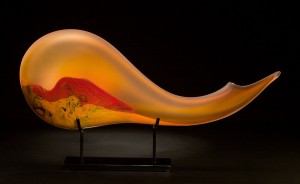 Montara is a hand blown glass sculpture by Bernard Katz