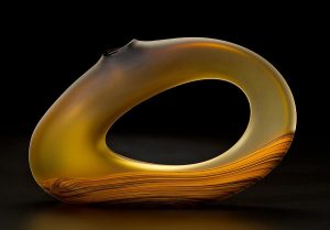 bernard-katz-glass-sculpture-trans-bolinas-yellow Yellow Trans Bolinas glass sculpture by Bernard Katz