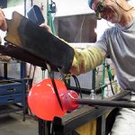necking hot glass with jacks video-bernard katz glass Bernard Katz necking hot glass with jacks video