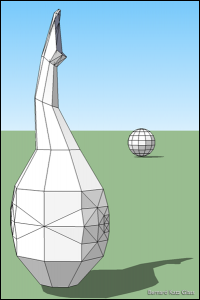 3D rendering for custom hand blown glass