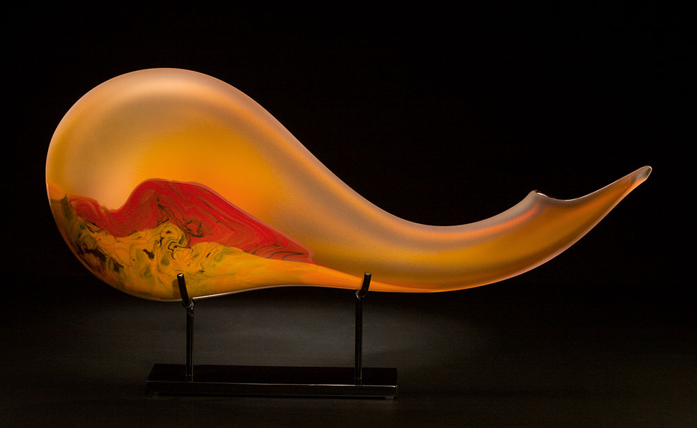 Montara glass sculpture hand-blown