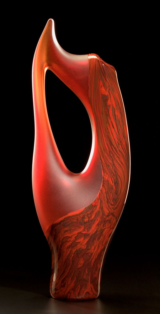 Vilano in red glass sculpture