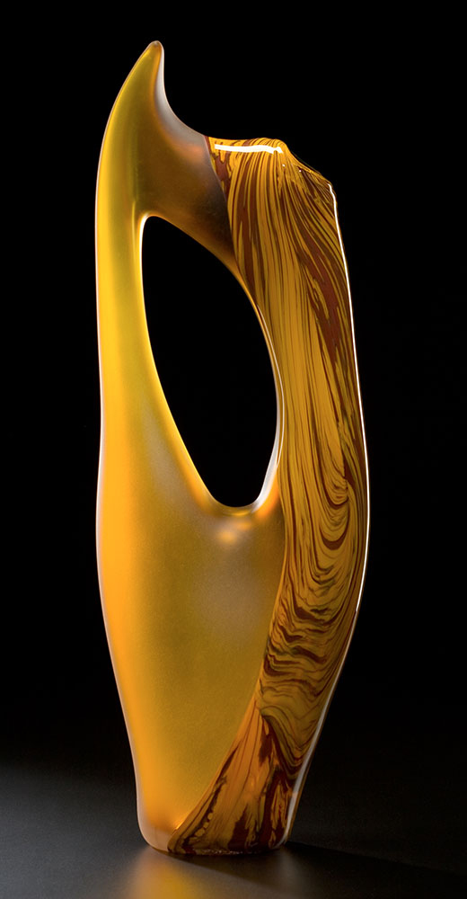 Vilano in yellow glass sculpture