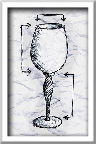 Is it Art or Craft goblet drawing by Bernard Katz