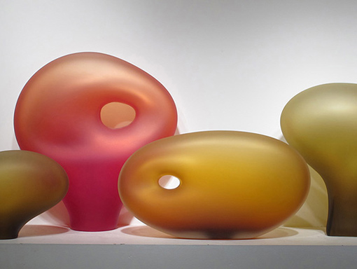 Importance of listening glass sculpture installation image by Bernard Katz