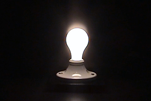 light bulb photo for how to light art glass - lighting art guide article